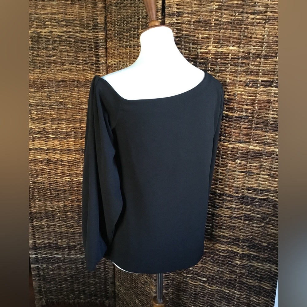 BANANA REPUBLIC ONE SHOULDER LONG SLEEVE TOP ELASTIC SLEEVE CUFFS - Picture 7 of 15